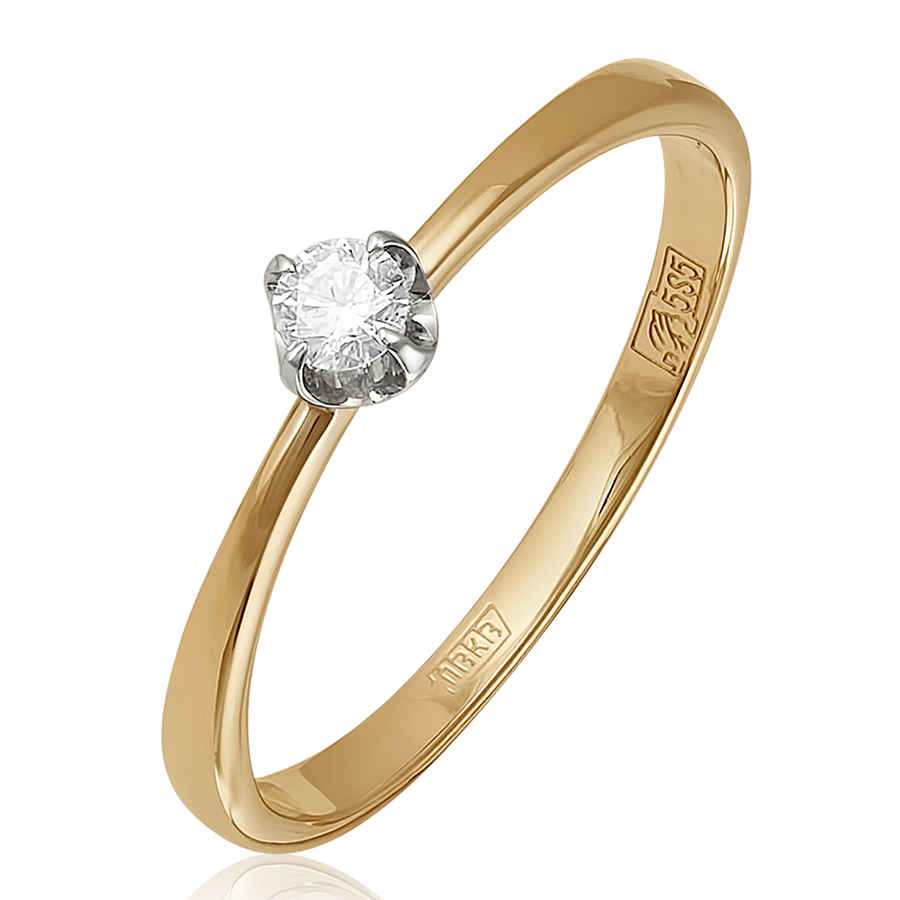 Кольцо, золото, бриллиант, 1-31-0159-101